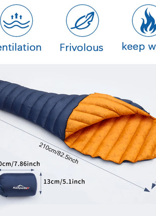 Ultralight Down Sleeping Bag – Warm, Compact, 4-Season Camping