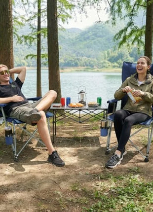 Adjustable Heavy Duty Folding Camping Chair 400 Lbs