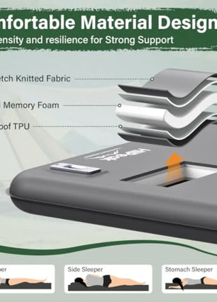 2 Person Self Inflating Camping Mattress with Pump