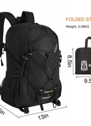 45L Waterproof Hiking Backpack with Rain Cover for Camping & Trekking