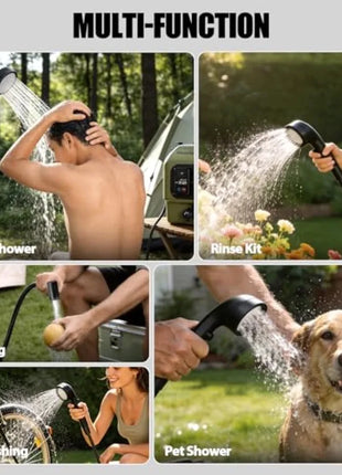 Portable Camping Shower with 5-Gallon Water Tank