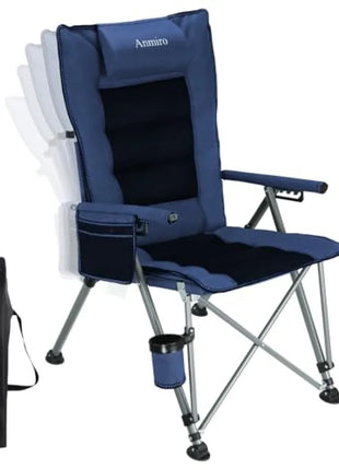 Adjustable Heavy Duty Folding Camping Chair 400 Lbs