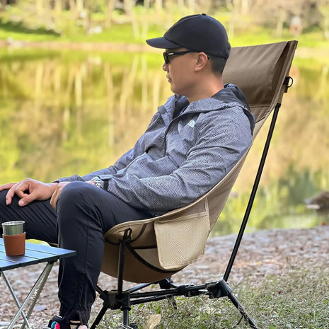 High Back Oversized Camping Chair with Pillow