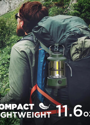 Vintage LED Camping Lantern – USB-C Rechargeable
