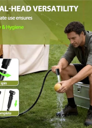 Portable Camping Shower with 5-Gallon Water Tank
