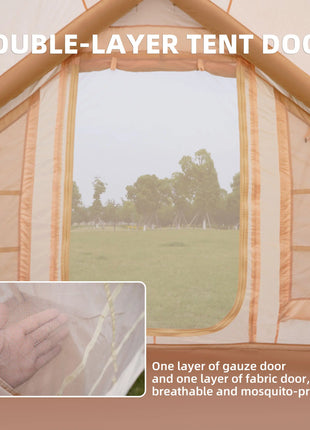 Premium 4 Season Inflatable Camping Tent with Pump