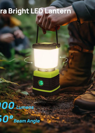 1000LM Rechargeable Camping Lantern with Power Bank