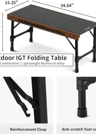 Naturehike Portable Folding Camping Table for 4-6 Person