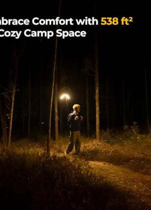 Telescopic LED Camping Lantern – 15600mAh, 3000 Lumens