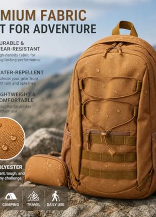Lightweight Waterproof Travel Backpack for Hiking, Camping & Everyday Use