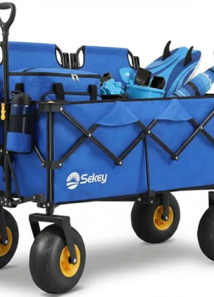 600 lbs Heavy Duty Beach & Camping Wagon Cart