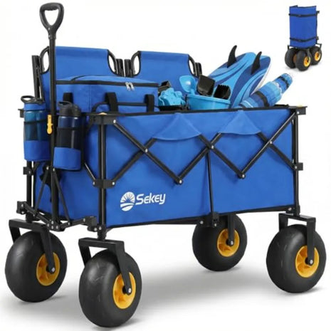 600 lbs Heavy Duty Beach & Camping Wagon Cart