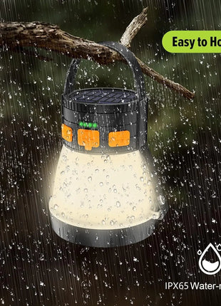1500 Lumen Solar Camping Lantern – 8 Modes & Power Bank