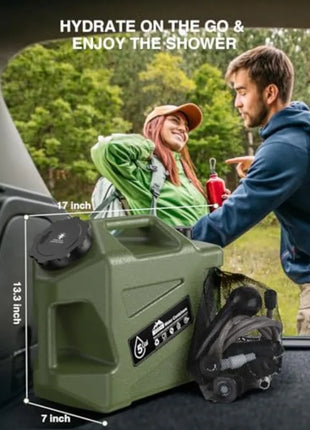 Portable Camping Shower with 5-Gallon Tank