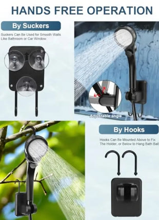 Portable Electric Camping Shower Pump with USB Cable