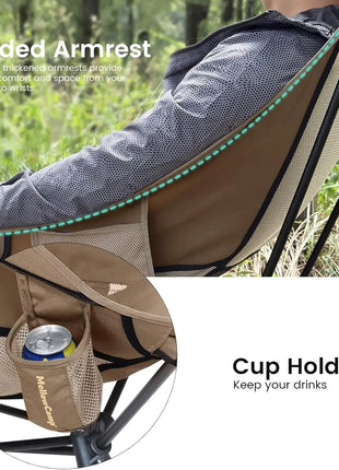 High Back Oversized Camping Chair with Pillow