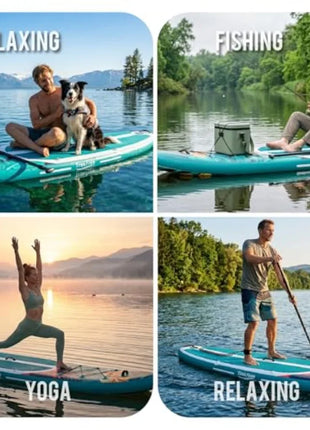 Ultra-Light Inflatable Stand Up Paddle Board with EVA Deck & Accessories
