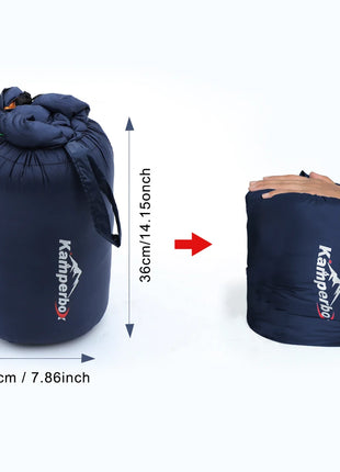 3-in-1 Down Sleeping Bag Poncho – Wearable, Warm & Ultralight Camping Blanket