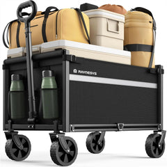 110L Foldable Wagon Cart – 220 lbs Heavy Duty Capacity