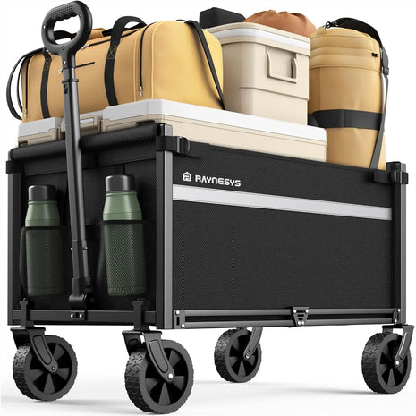 110L Foldable Wagon Cart – 220 lbs Heavy Duty Capacity