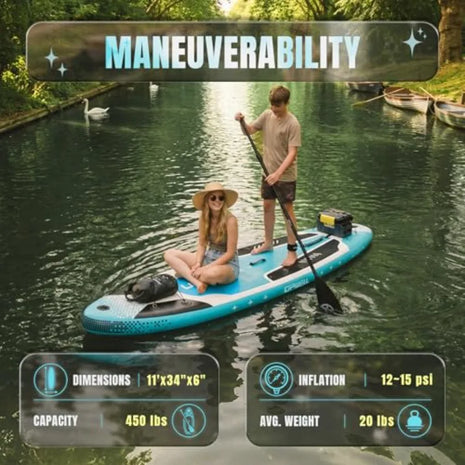 Cyclone Pro Inflatable SUP Board Kit – Stable, Portable & Adventure Ready