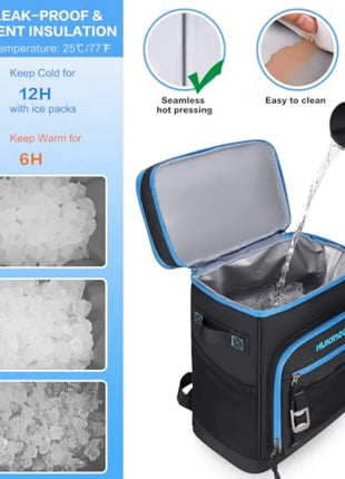 Large Waterproof Insulated Cooler Backpack for Camping, Beach & Fishing