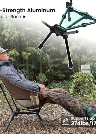 High Back Oversized Camping Chair with Pillow