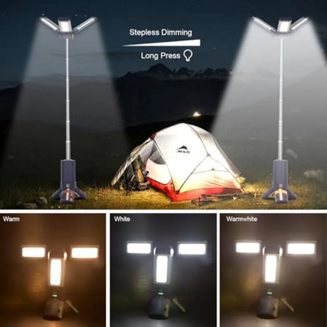 10000mAh Rechargeable Camping Lantern – 4000LM, 270° Foldable