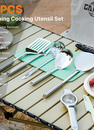16PCS Camping Cooking Utensil Set with Carry Case