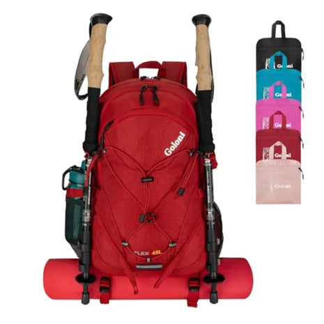 45L Waterproof Hiking Backpack with Rain Cover for Camping & Trekking