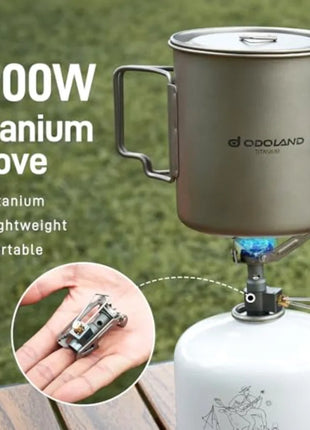750ML Titanium Camping Pot Kit