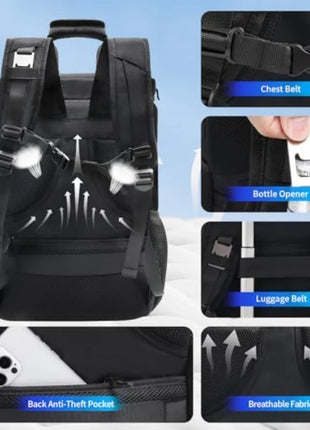 35-Can Waterproof Insulated Cooler Backpack for Camping, Beach & Fishing