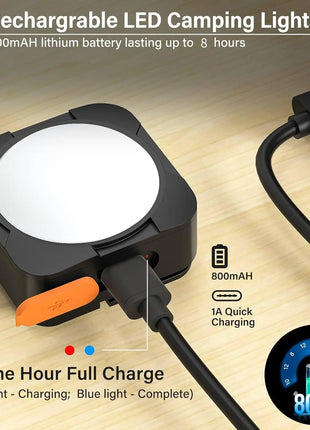 3-Pack Portable LED Camping Lantern Set – USB Rechargeable