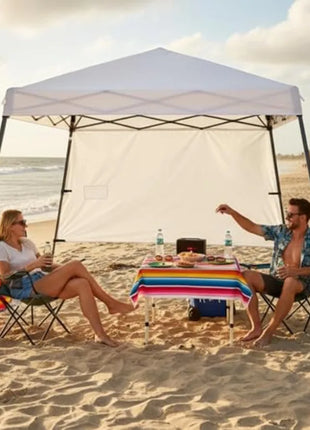 10x10 FT Slant Leg Pop Up Canopy Tent with Sidewall