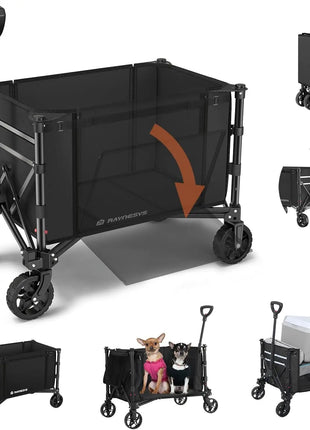220 lbs Collapsible Wagon Cart with Wheels – Foldable & Portable