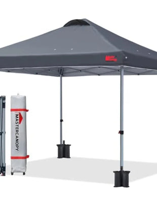 10x10 Pop-Up Canopy Tent with Sandbags & Wheeled Carry Bag
