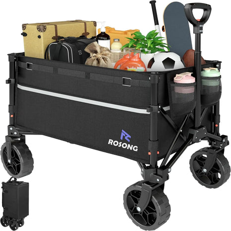 120L Heavy Duty Foldable Camping Wagon Cart