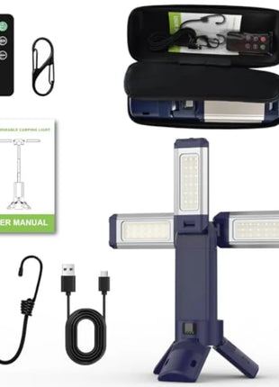 10000mAh Rechargeable Camping Lantern – 4000LM, 270° Foldable