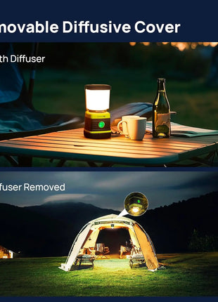 1000LM Rechargeable Camping Lantern with Power Bank