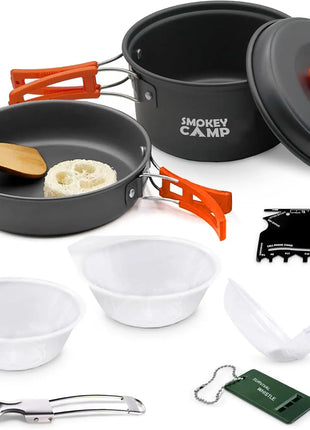 All-in-One Camping Cookware Set with Stove