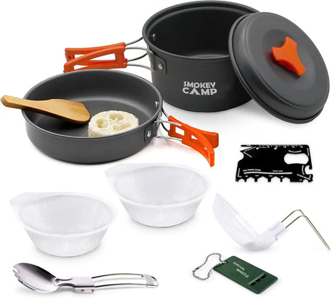 All-in-One Camping Cookware Set with Stove