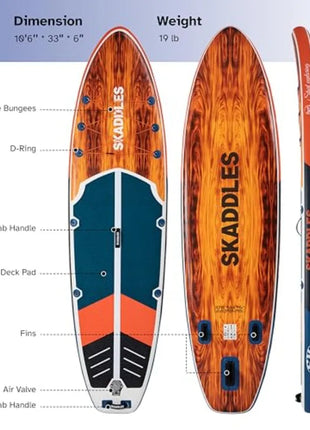 Timber Crest Pro Inflatable SUP Board Kit – Stable, Portable & Adventure Ready