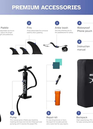 Timber Crest Pro Inflatable SUP Board Kit – Stable, Portable & Adventure Ready