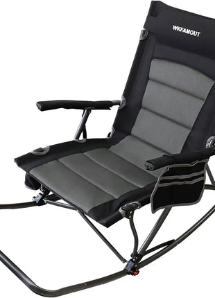 Oversized Rocking Camping Chair with Footrest