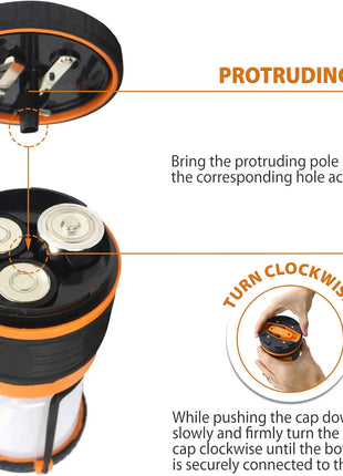 Waterproof LED Camping Lantern 1800LM