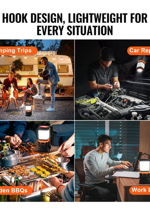 1000LM Waterproof LED Camping Lantern – 4 Modes & SOS