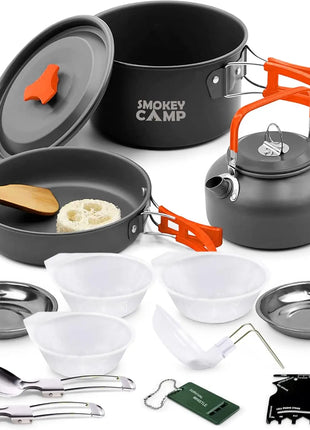 All-in-One Camping Cookware Set with Stove