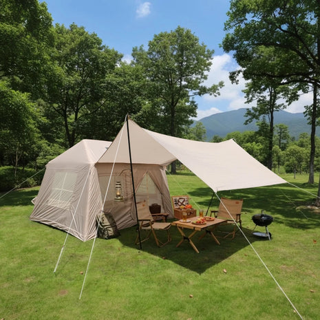 Premium Inflatable Glamping Tent with Awning & Pump