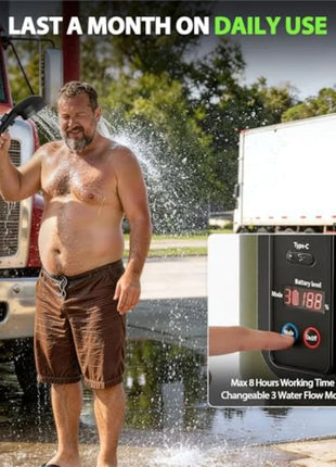 Portable Camping Shower with 5-Gallon Water Tank