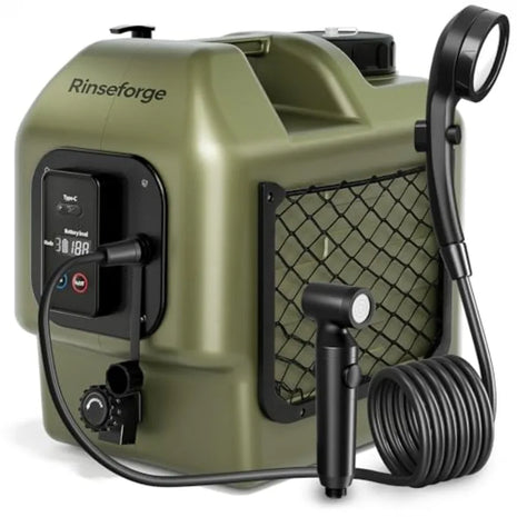 Portable Camping Shower with 5-Gallon Water Tank